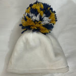 Pom Pom Winter Hat Cap Sportswear Teams University NFL No Size Classic Casual White Photo 0