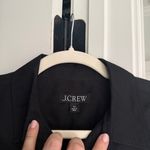 J.Crew Amelia Black Short Ruffle Sleeve Button Down Shirt Dress Cotton Photo 3