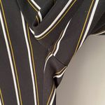 Elegant Striped Men's Dress Pants Black Size L Photo 5