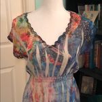 Mushbaby Sienna Rose semi sheer multicolored top Photo 1