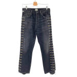 Citizens of Humanity  Gia Jeans Studded Dark Tempest Black Denim Size‎ 29 Photo 2