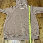 Freecity SUPERFLUFF LUX pullover hoodie in Camel Light Brown Size Small Photo 6