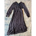 NWT! Adyson Parker Black Iris Indigo Stripe Long Sleeve Asymmetrical Hem Large Blue Photo 8