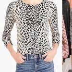 J.Crew MERCANTILE ANIMAL PRINT PULLOVER CREW NECK SWEATER TOP XS Photo 2
