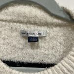 American Eagle Black and White  Oversized cozy winter Striped Sweater  L Photo 3