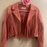 Fringe jacket Pink Photo 1