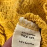 Paper + Tee  Mustard Yellow Smocked Tube Top Photo 98