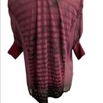 Miss Me Semi Sheer Embellished Modial/Mulberry Silk Top Photo 3