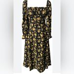 Culola Bohemian Floral Tie Up Slit Dress Size L Photo 8