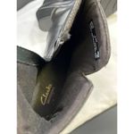 Clarks Women's Black Leather Ankle Heeled Boots Size 8.5M SKU 6222 Photo 6