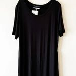 Abby and Anna Boutique Size 2XL Long Black‎ Slinky Knit T Photo 8