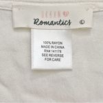 Urban Romantics  Women’s White Short Sleeve Crop Top Blouse Y2K Lagenlook Size L Photo 2