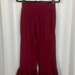 Matilda Jane Burgundy Red Big Ruffle Bottom Pants Sz.S Photo 7