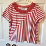 Alfred Dunner Petite  coral striped top Photo 0