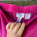 NWT Alfred Dunner size 18 velvet pull on casual comfort pants. Pink Photo 4
