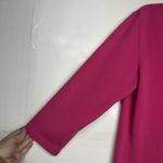 Lands' End Women’s Lands’ End Polo Tunic Top Pink Contrast Collar Long Sleeve Size M Photo 1