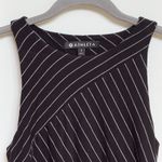 Athleta Santorini Black White Stripe Sleeveless Tank Jersey Dress Photo 1