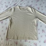 Charter Club long sleeve cream top Photo 2