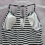 Kona Sol  Black White Stripe Padded Swimwear Tankini Tank Top M Medium Photo 3