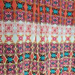 Anthropologie  FIG AND FLOWER HI LOW TUNIC BOLD FLORAL BOHO PRINTED BLOUSE M Photo 13