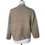 Nina Leonard  Open Front‎ Cardigan Sweater Size XL Ribbed Textured Knit Cover Up Photo 2