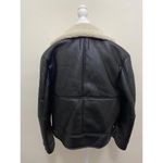 Bershka Shearling Trim Aviator Jacket in Black (X-SMALL) Photo 6