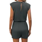 SheIn Sleeveless Jumpsuit With Waist Cinched in Gray, Size M​​ Photo 1