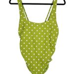 Kona Sol Green and White Polka Dot Print One-Piece Swimsuit NWOT Size Medium Photo 0