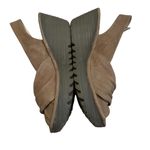 Fly London Yates Taupe Nubuck Wedge Sandal, Sz 39 Photo 5