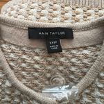 Ann Taylor  short sleeve sweater jacket gold cream shimmer tweedy XXSP Photo 3