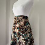 Vintage Y2K R.Q.T. Brown & Teal Leaf Print A Photo 2