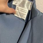 Dessy Collection Off the Shoulder Notch Trumpet Gown with Front Slit Blue Size 10 Photo 6