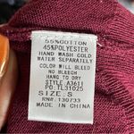 Umgee | Burgundy Flutter Shoulder Sweater Sz S Photo 68