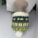 Bula Fair Isle Lambswool Pom Beanie with Fleece Ear Band Green Photo 1
