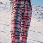 Free People All Prepped Print Bib Overalls Blue Size XS Photo 0