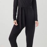 Pact Luxe Jersey Wrap Jumpsuit - Black - Large Photo 3