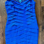 KM Collections by Milla Bell Cocktail Dress 12 Blue Photo 0