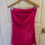 Strapless satin hot pink Dress Photo 5