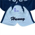 Disney Vintage Winnie The Pooh Jacket L Zip Up Embroidered Fleece Blue Zip Hood Photo 4