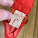 Sears Vintage Red Lace Trim Full Coverage Bra Size Large Wireless Unlined Photo 3