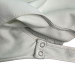 Good American  Square Neck Tank Thong Bodysuit White Snaps Size 3 US Large NWT Photo 4