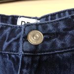 BDG Urban Outfitters Women’s Pax Dark Wash Raw Hem Cropped Denim Jeans Photo 5