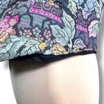 Vintage 90s Tapestry Vest Bold Floral Jacquard Adjustable Back Large Waistcoat Black Photo 4