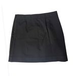 Everlane  Black With Mini Skirt Stretch Cotton Inside Elastic Waist Size 12 Photo 3