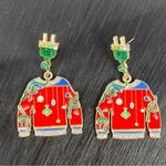 Serra  Ugly Sweater Rhinestone Dangle Earrings Holiday Christmas Photo 5