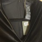 All Saints Anya Velvet V-Neck Mini Dress - Black Photo 4