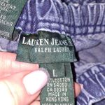 Lauren Jeans Denim Draw String Elastic Waist Jeans‎ Size Large Blue Photo 5