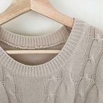 Boutique oversized Cream Knit Vest Photo 5