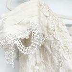 Betsy and Adam Womens Vintage 90s Ivory Lace Bridal Prom Formal Dress Size 16 Photo 3