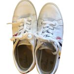 Boden 1991 White Lace Up Sneaker Size 10 Rainbow Print Colorful Canvas Fall Photo 4